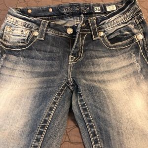 Miss Me Skinny Jeans size 26 EUC